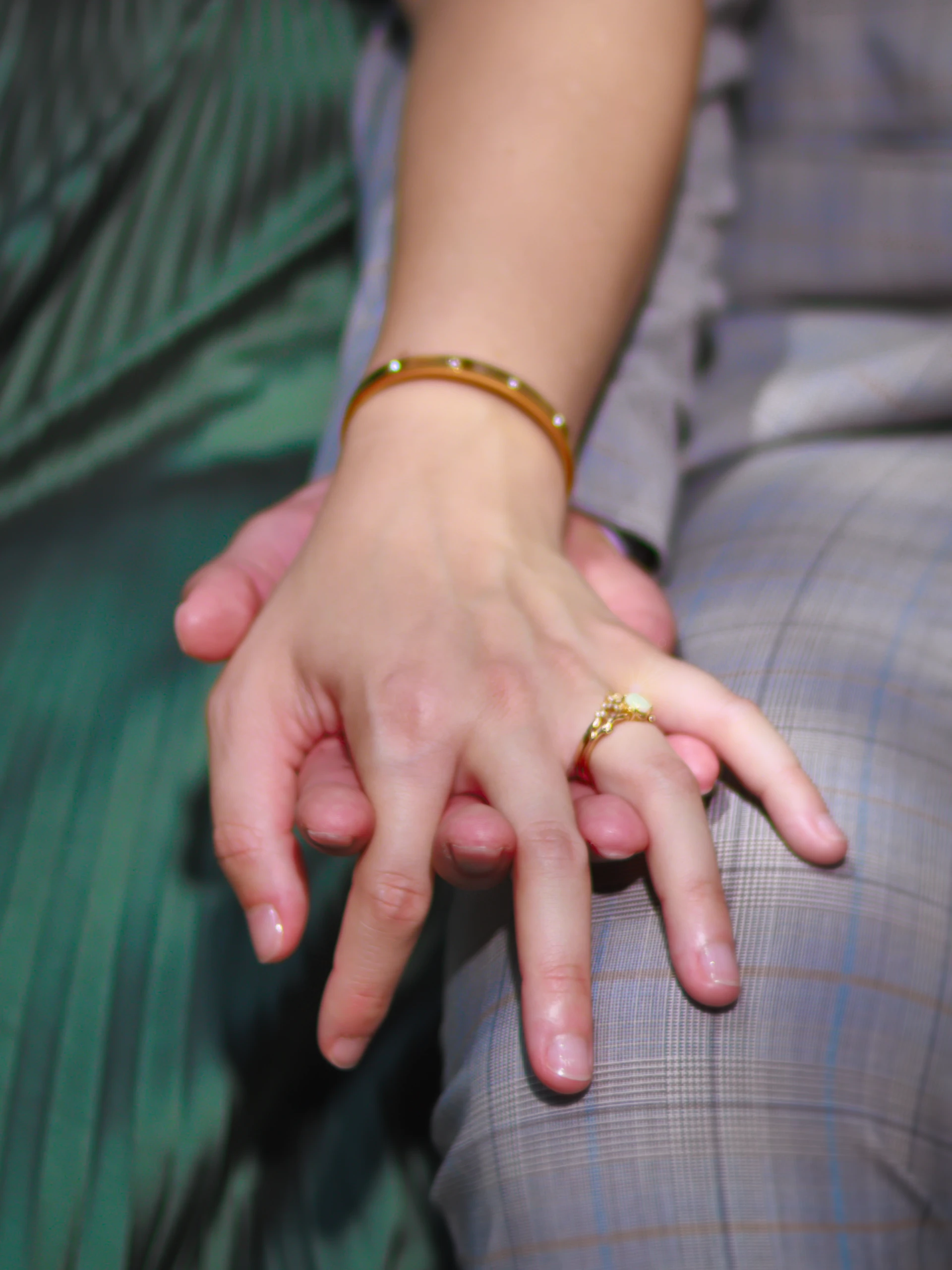 Wedding details flatlay with rings and invitations in the Texas Hill Country