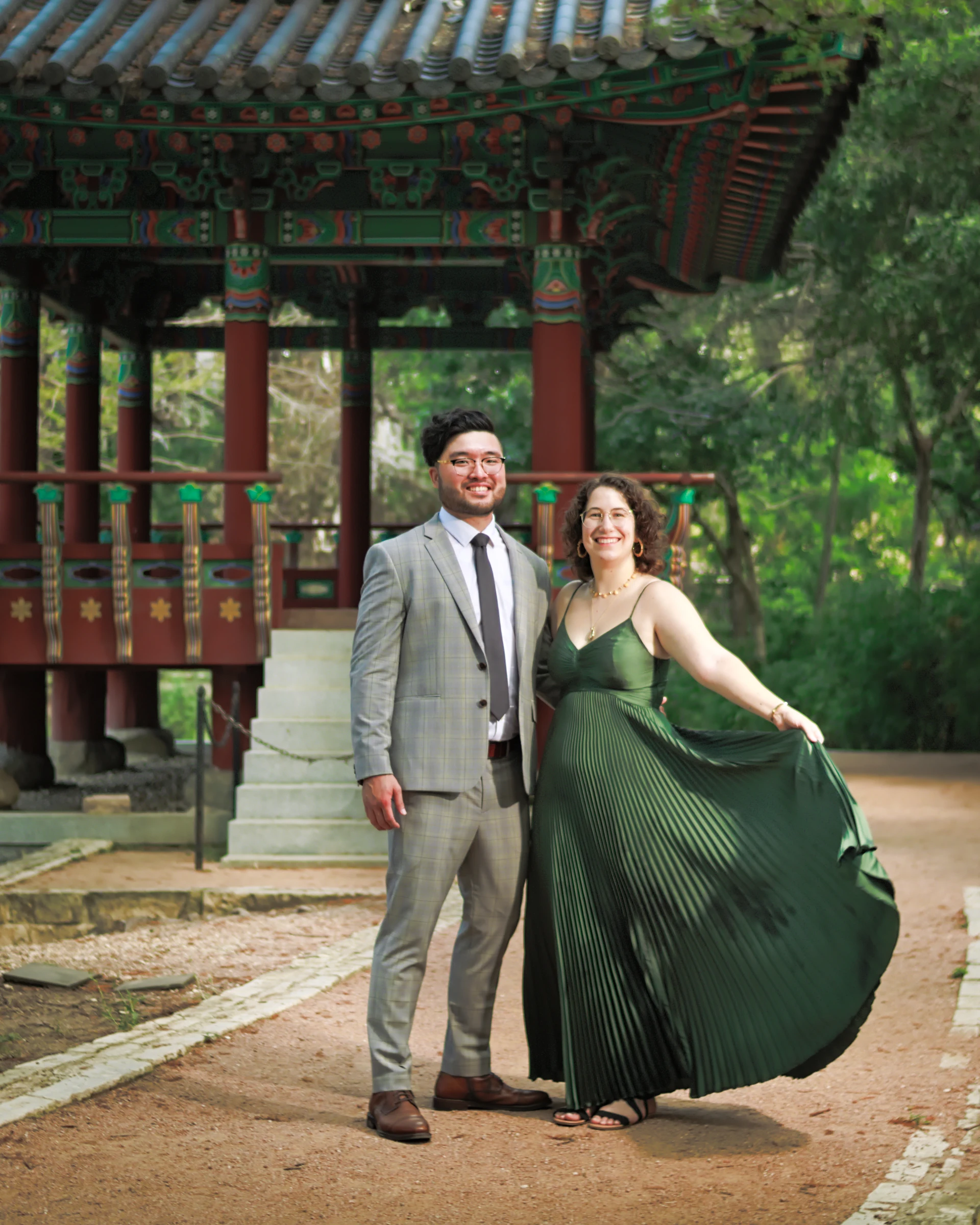 Engagement session at Denman Park in San Antonio